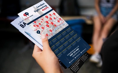 Folded Flyers Leaflets 