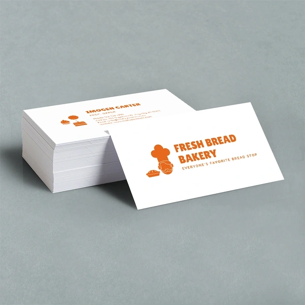 350gsm standard silk business card printing.